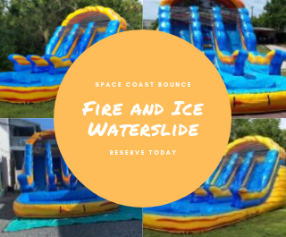 Space Coast Bounce - Fire and Ice Waterslide